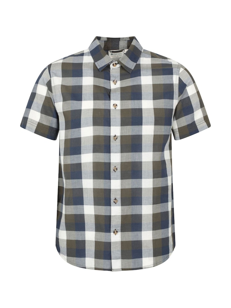 Mountain Warehouse Green Weekender Cotton Short Sleeve Shirt - Image 1 of 4