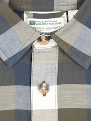 Mountain Warehouse Green Weekender Cotton Short Sleeve Shirt - Image 4 of 4