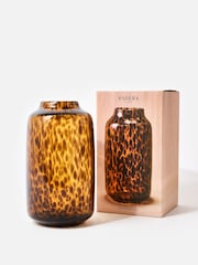 Oliver Bonas Brown Padera Speckle Glass Vase - Image 3 of 6
