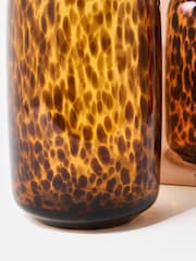 Oliver Bonas Brown Padera Speckle Glass Vase - Image 5 of 6