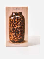Oliver Bonas Brown Padera Speckle Glass Vase - Image 6 of 6