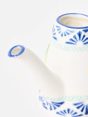 Oliver Bonas Blue Lemons Ceramic Watering Can - Image 4 of 5