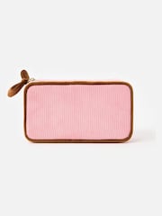 Oliver Bonas Pink Brown Corduroy Large Rectangle Jewellery Box - Image 4 of 6