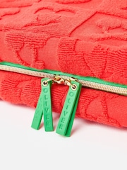 Oliver Bonas Red Cherry Towel Fold Out Makeup Bag - Image 5 of 5