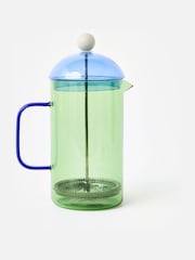 Oliver Bonas Blue Glass Cafetiere - Image 2 of 5
