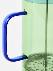 Oliver Bonas Blue Glass Cafetiere - Image 4 of 5