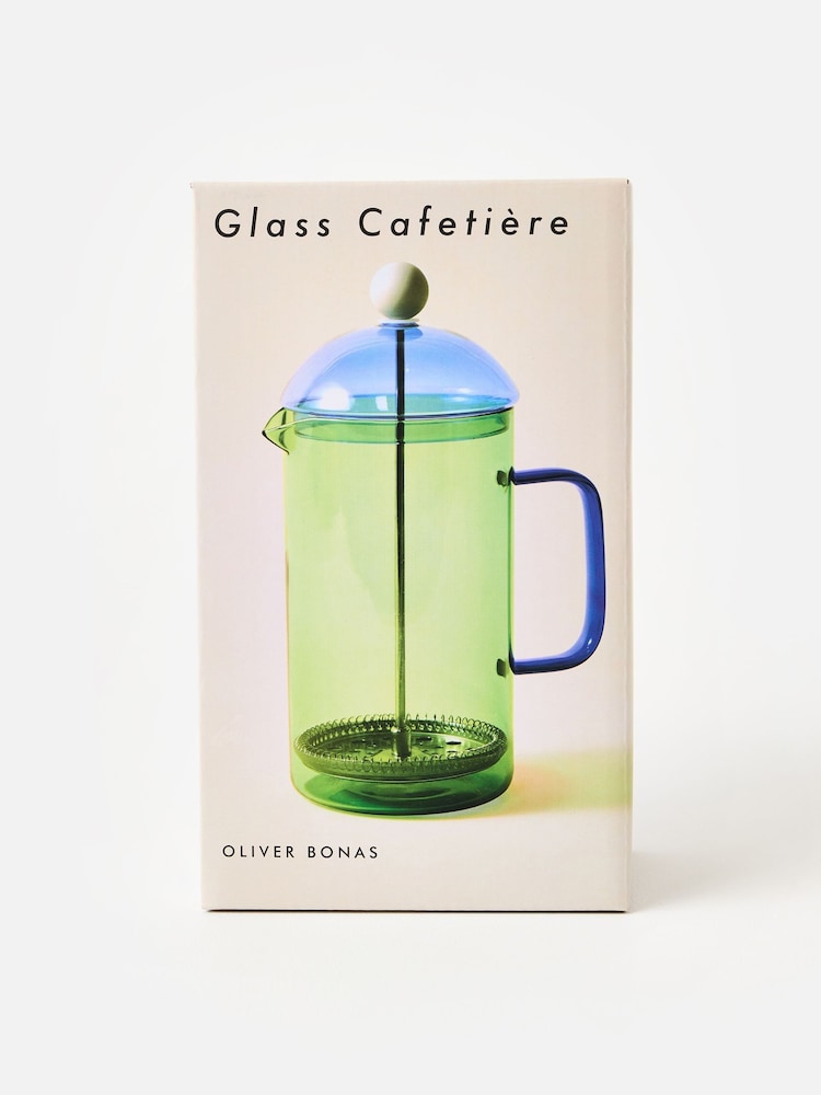 Oliver Bonas Blue Glass Cafetiere - Image 5 of 5