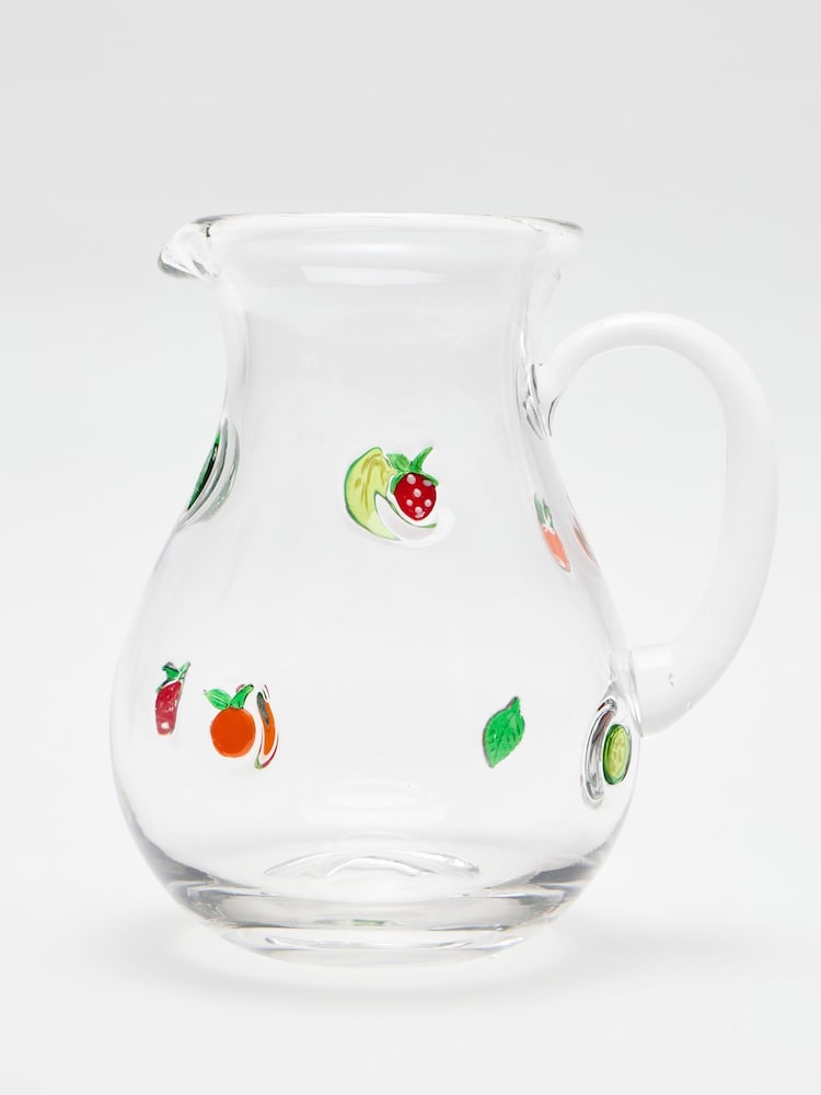 Oliver Bonas Clear Punch Glass Cocktail Jug - Image 1 of 5