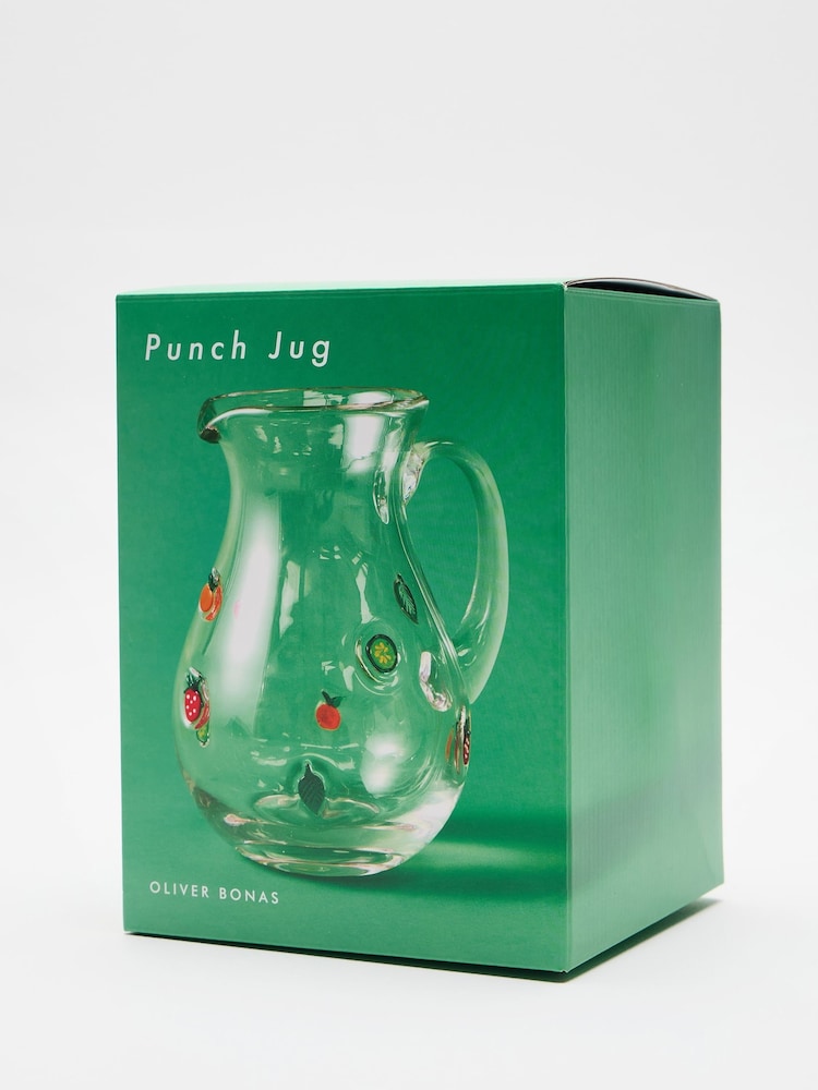 Oliver Bonas Clear Punch Glass Cocktail Jug - Image 5 of 5