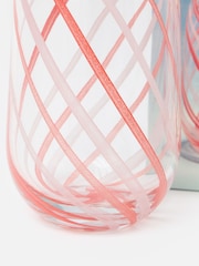 Oliver Bonas Red Palmera Swirl Glass Vase - Image 4 of 5