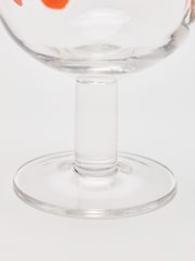 Oliver Bonas Set of 2 Clear Orange Spritz Glasses - Image 4 of 5