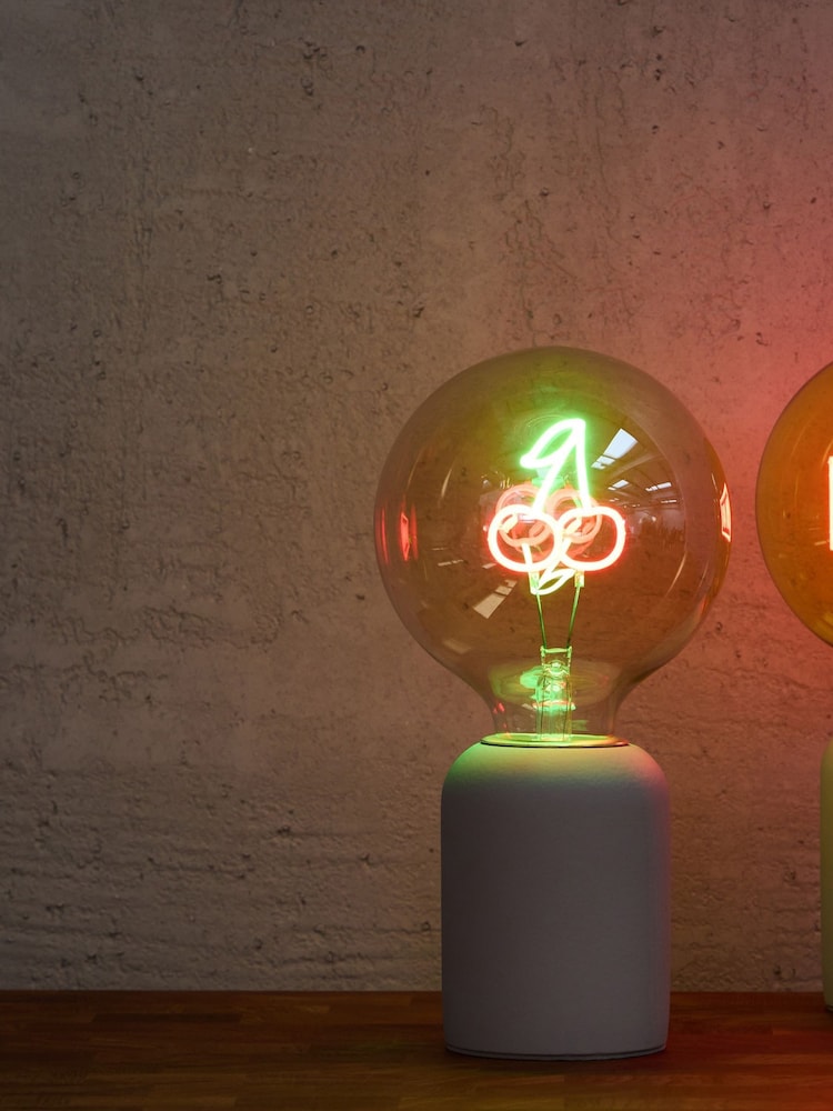 Oliver Bonas Red Glass Light Bulb - Image 1 of 5