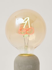 Oliver Bonas Red Glass Light Bulb - Image 2 of 5
