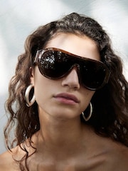 Mango Silver Tone Hoop Earrings - Image 5 of 6