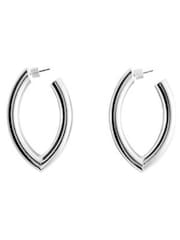 Mango Silver Tone Hoop Earrings - Image 6 of 6