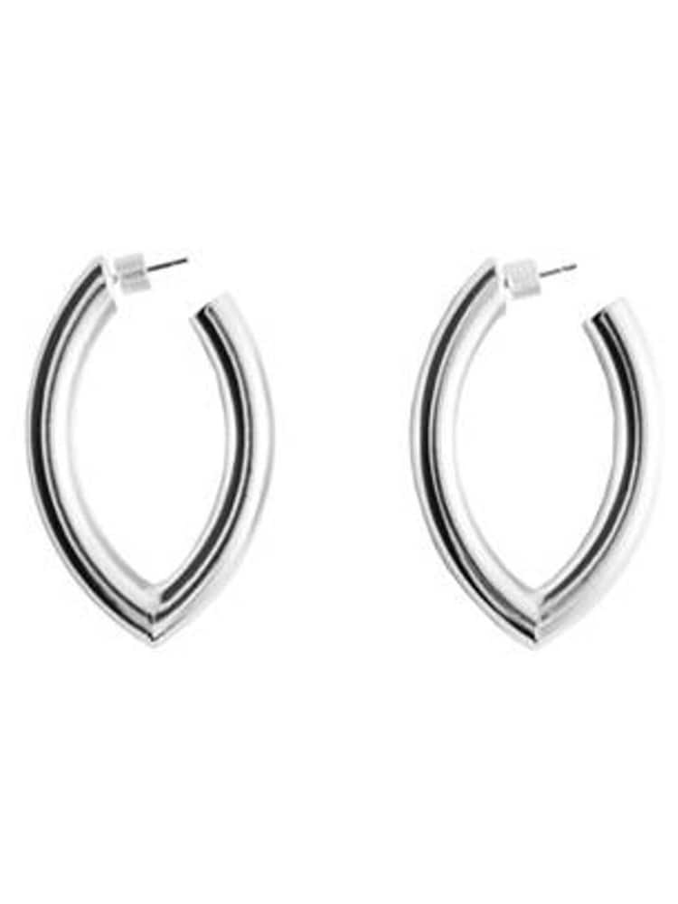 Mango Silver Tone Hoop Earrings - Image 6 of 6