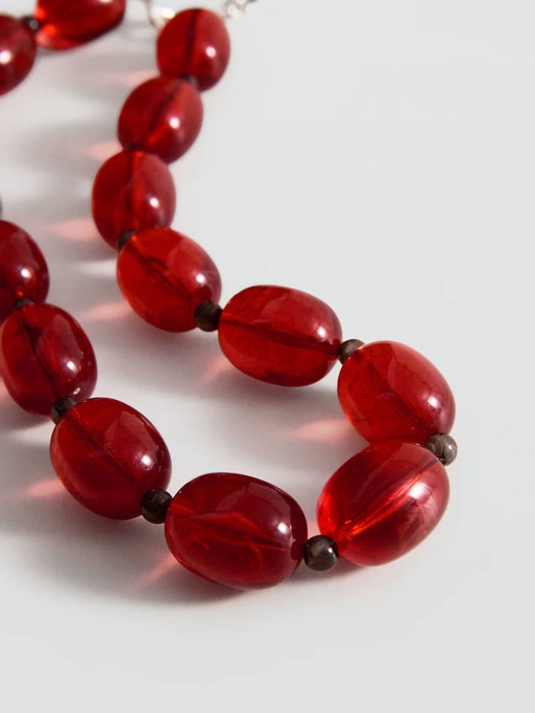 Mango Brown Beaded Necklace - Image 2 of 4