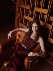 Mango Red Strappy Detail Top - Image 4 of 7