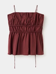 Mango Red Strappy Detail Top - Image 5 of 7