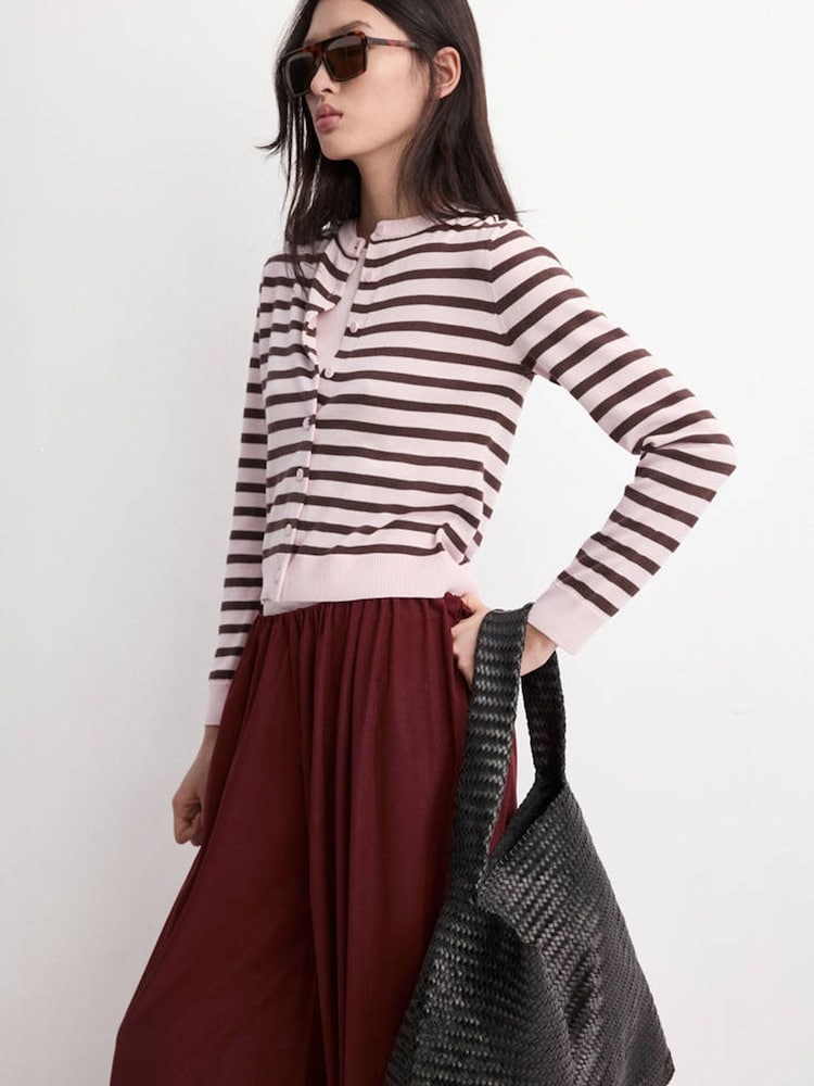 Mango Pink Button Up Cardigan - Image 1 of 7