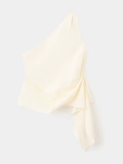 Mango White One Shoulder Tie Detail Top - Image 5 of 7