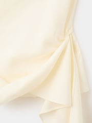 Mango White One Shoulder Tie Detail Top - Image 7 of 7