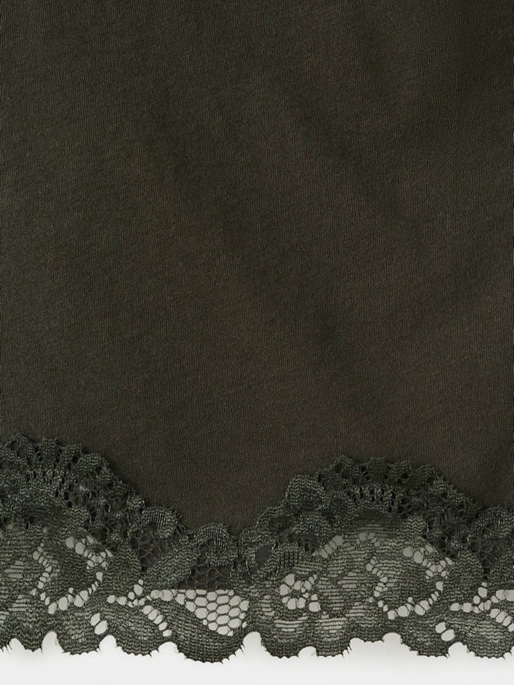 Mango Green Lace Trim Halter Top - Image 7 of 7