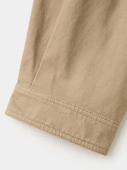 Mango Brown High Neck Buckle Cotton Jacket - Image 6 of 7