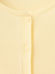 Mango Yellow Fine Knit Cardigan - Image 5 of 6
