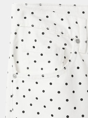 Mango White Polka Dot Wide Leg Jeans - Image 6 of 6