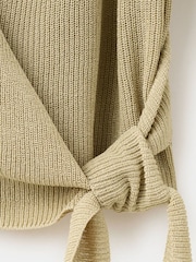 Mango Blue Wrap Tie Cardigan - Image 6 of 6