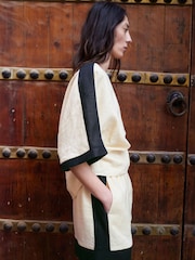 Mango Cream Short Sleeve Blouse - Image 3 of 6