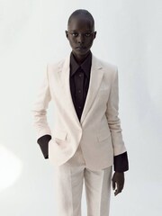 Mango Cream Single Breasted Blazer - Image 2 of 6