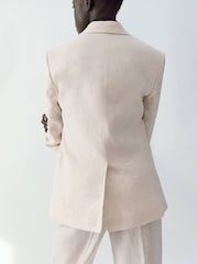 Mango Cream Single Breasted Blazer - Image 3 of 6