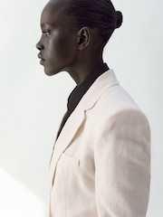 Mango Cream Single Breasted Blazer - Image 4 of 6