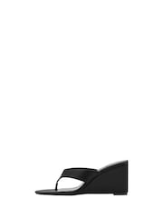 Mango Black Wedge Heels - Image 4 of 4