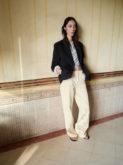 Mango Yellow Cut Out Detail Jeans - Image 2 of 5