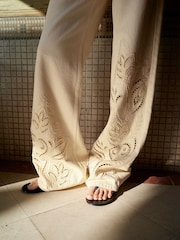 Mango Yellow Cut Out Detail Jeans - Image 3 of 5