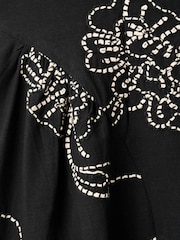 Mango Black Sleeveless Collared Midi Dress - Image 6 of 7