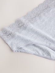 monochrome - Lot de 7 culottes en coton et dentelle - Image 10 de 10