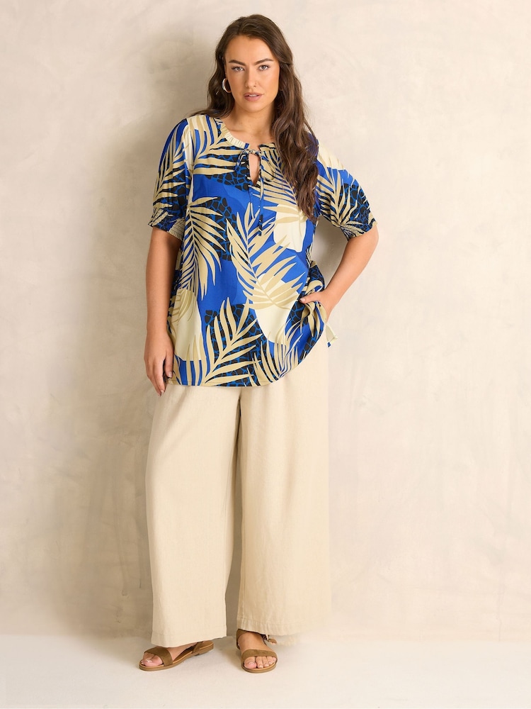 Evans Blue Boho Blouse - Image 2 of 5