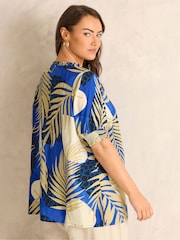 Evans Blue Boho Blouse - Image 3 of 5