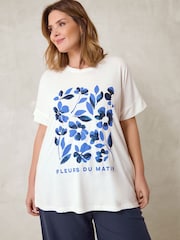 Evans White Graphic T-Shirt - Image 1 of 2