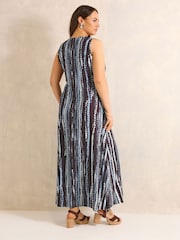 Evans Blue Knot Front Dress - Image 3 of 5