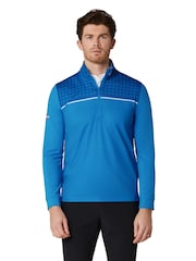 Callaway Golf Blue Odyssey Block Polo Printed Block Pullover Jumper - Image 1 of 6