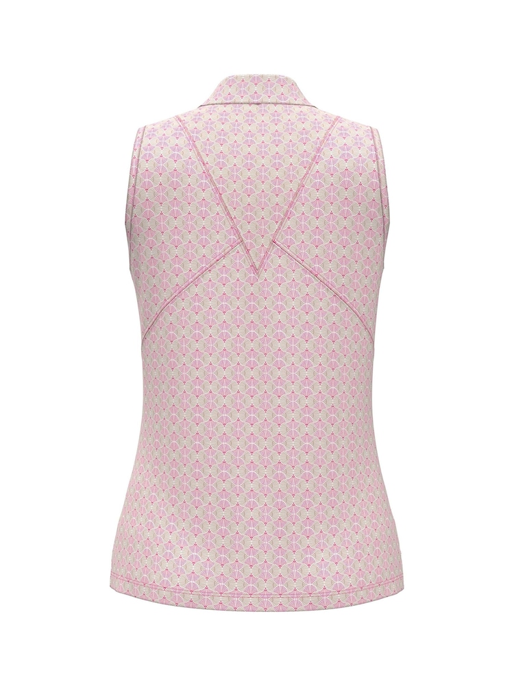 Callaway Golf Sleeveless Deco Geo Print Polo Shirt - Bild 2 von 2