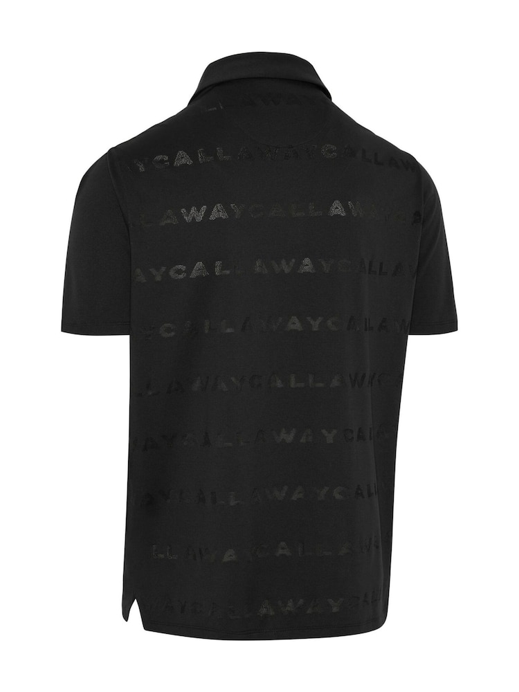 Callaway Golf Black Jacquard Polo Shirt - Image 6 of 6 Callaway Golf Black Jacquard Polo Shirt - Image 6 of 6