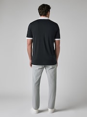 Callaway Golf Black Blocked Logo Collar Polo Shirt - Image 4 of 6