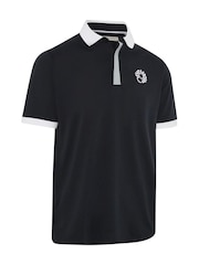 Callaway Golf Black Blocked Logo Collar Polo Shirt - Image 5 of 6