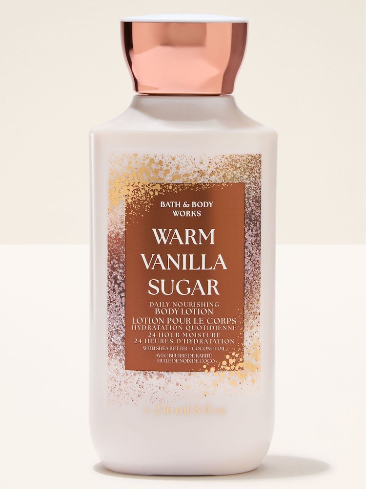 Bath & Body Works Warm Vanilla Sugar Daily Nourishing Body Lotion 236ml - Image 1 of 4 Bath & Body Works Warm Vanilla Sugar Daily Nourishing Body Lotion 236ml - Image 1 of 4